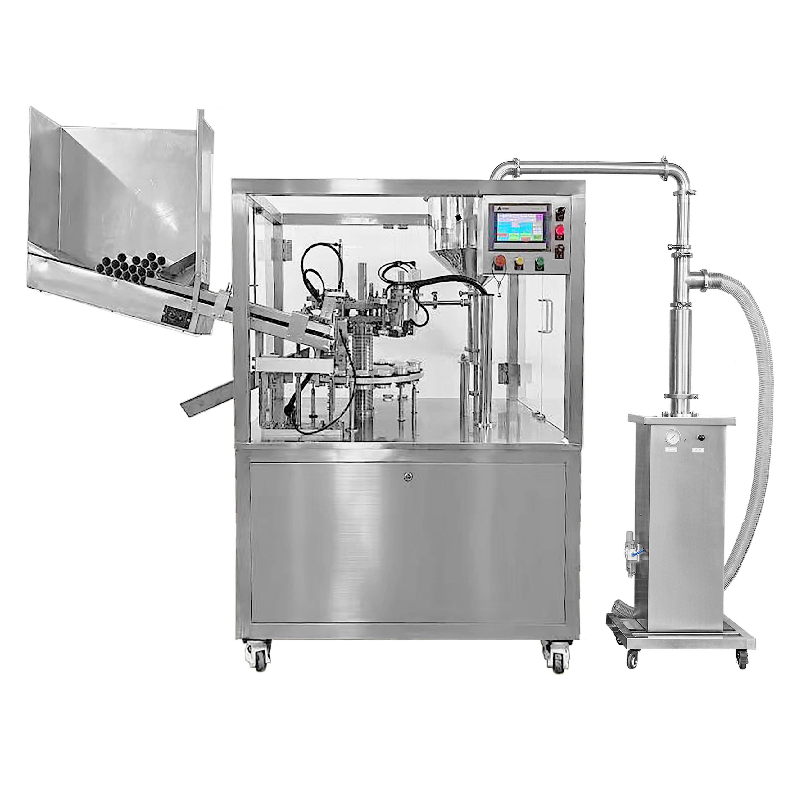 Aluminum tube filling sealing machine