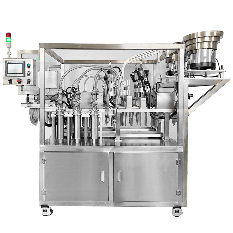 Automatic stand up pouch filling and sealing machine